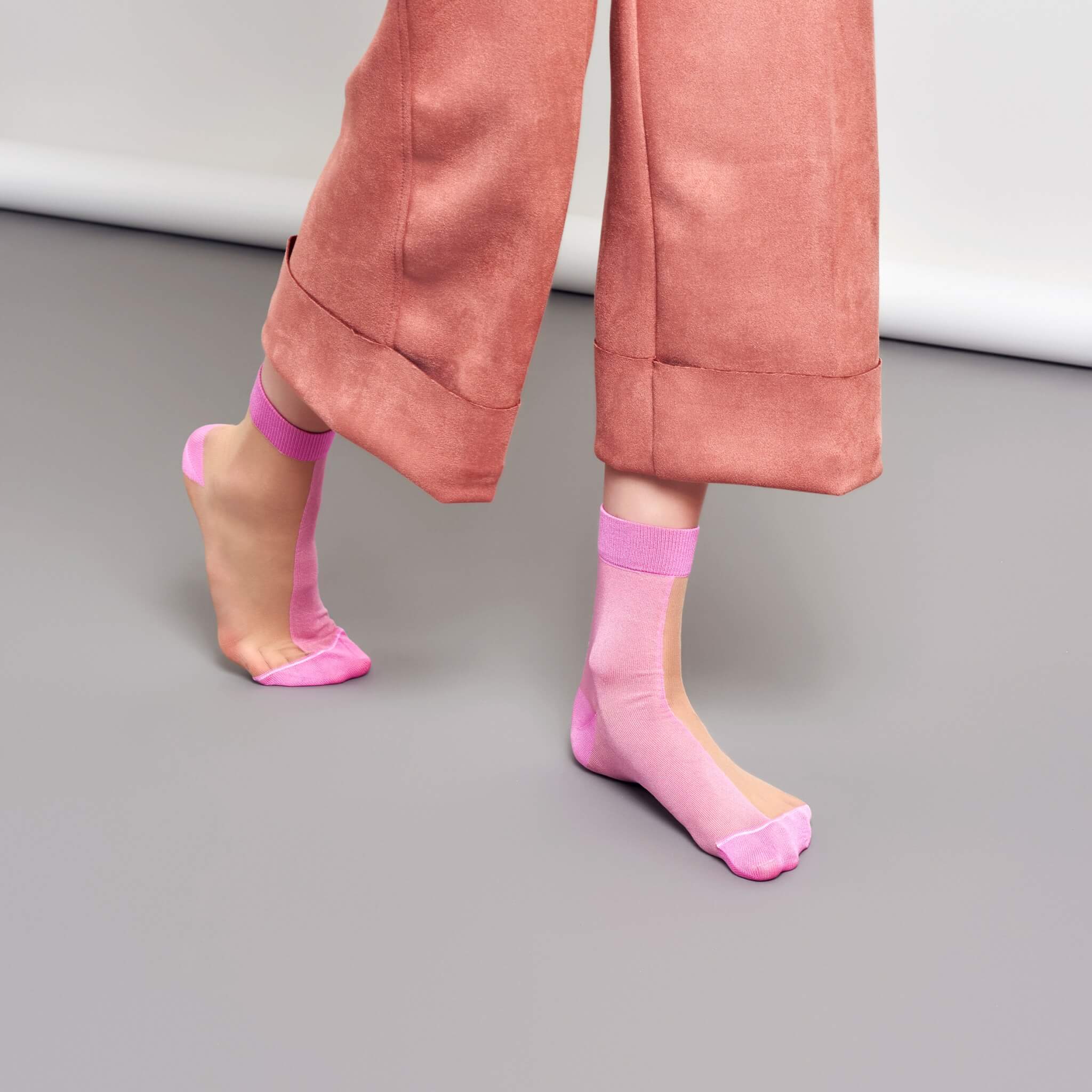 Șosete roz Happy Socks Filippa de damă // colecția Hysteria