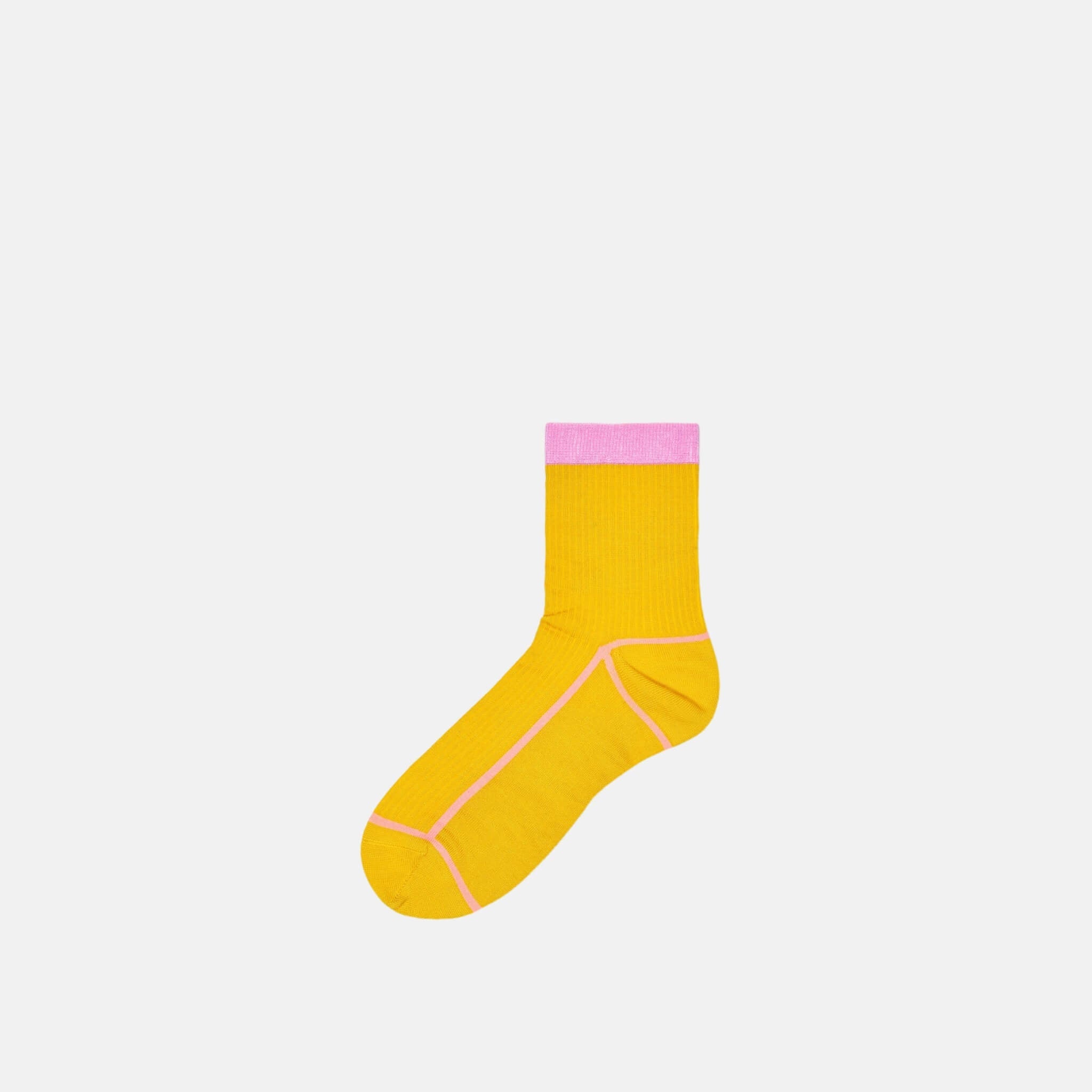 Șosete galbene Happy Socks Lily de damă // colecția Hysteria