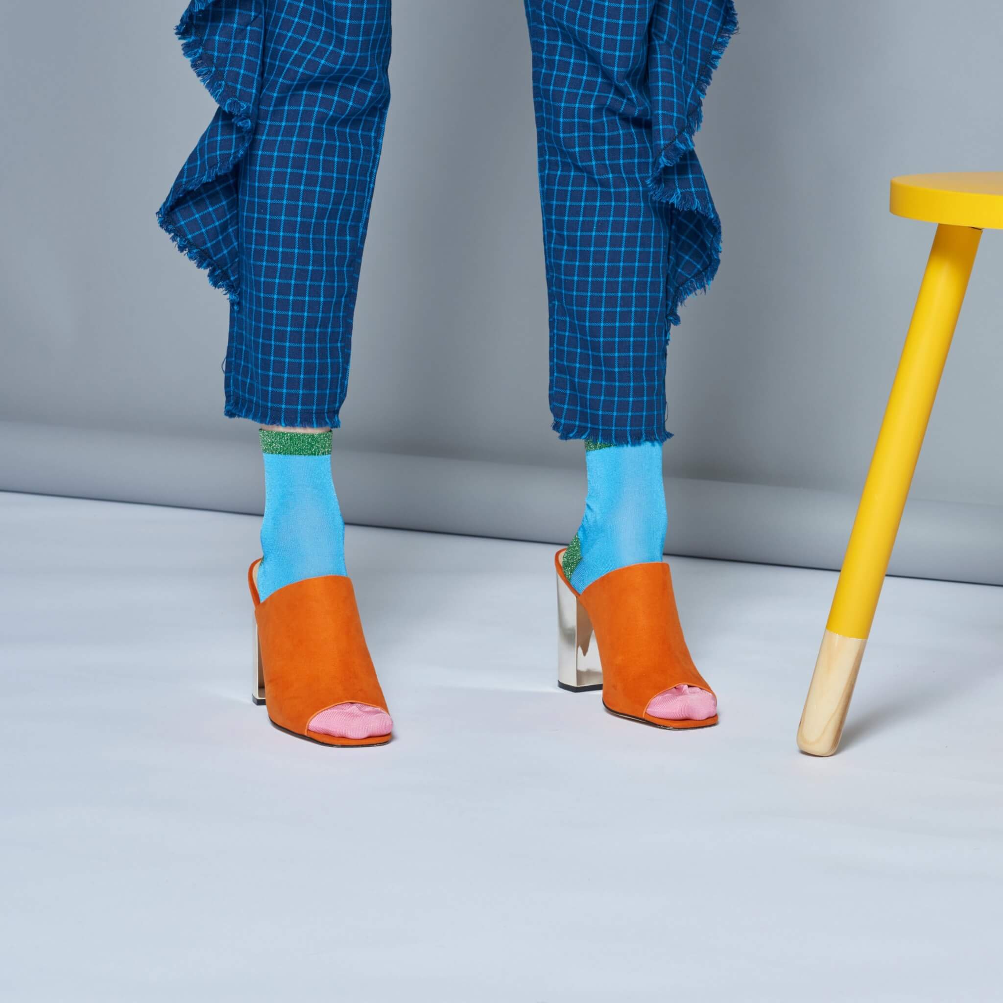 Șosete albastru deschis Happy Socks Liza de damă // colecție Hysteria
