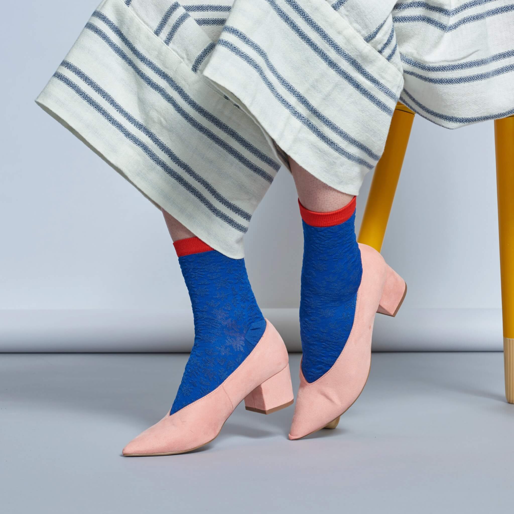 Șosete albastre Happy Socks Lotta de damă // colecție Hysteria