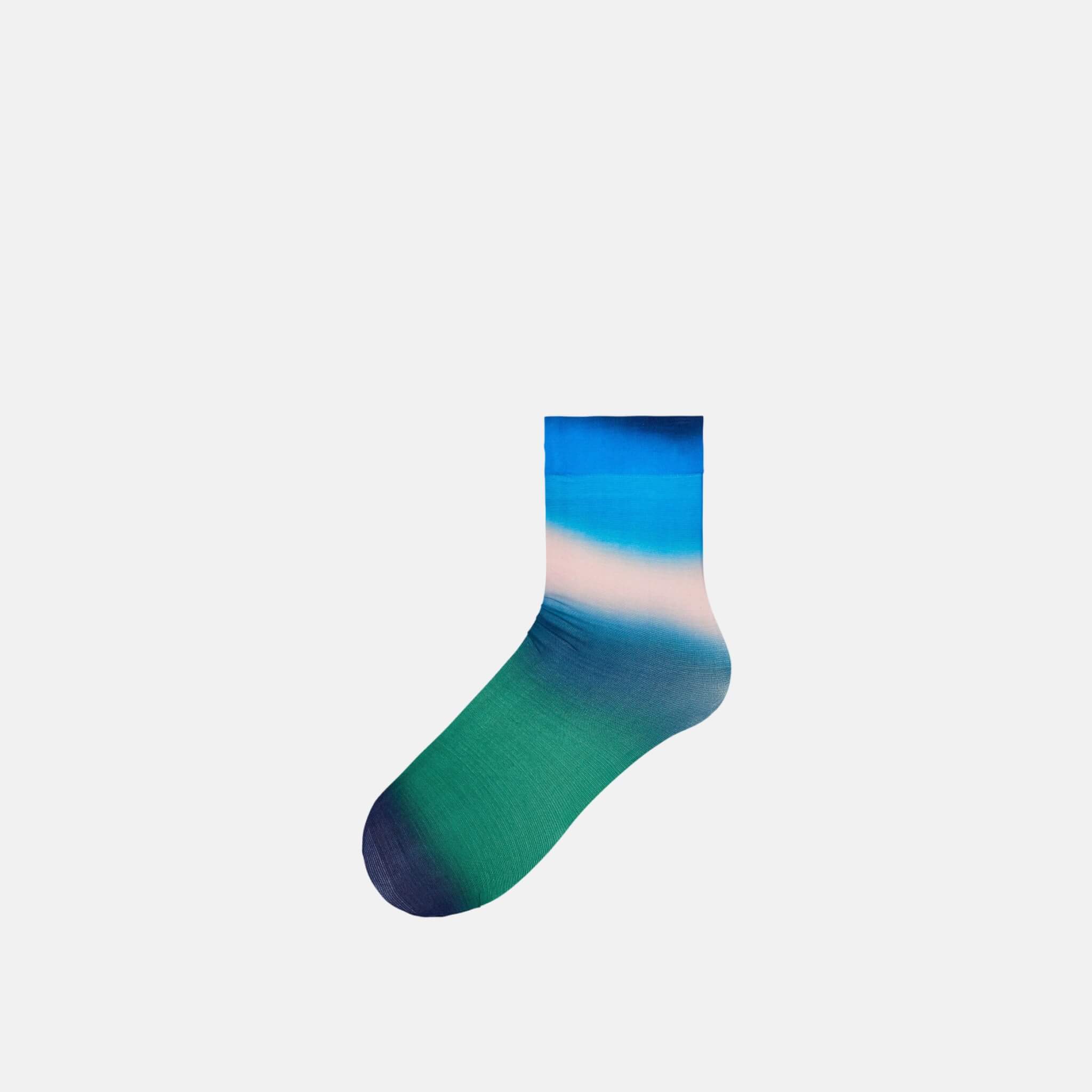Șosete verde-albastru Happy Socks Mia de damă // colecție Hysteria