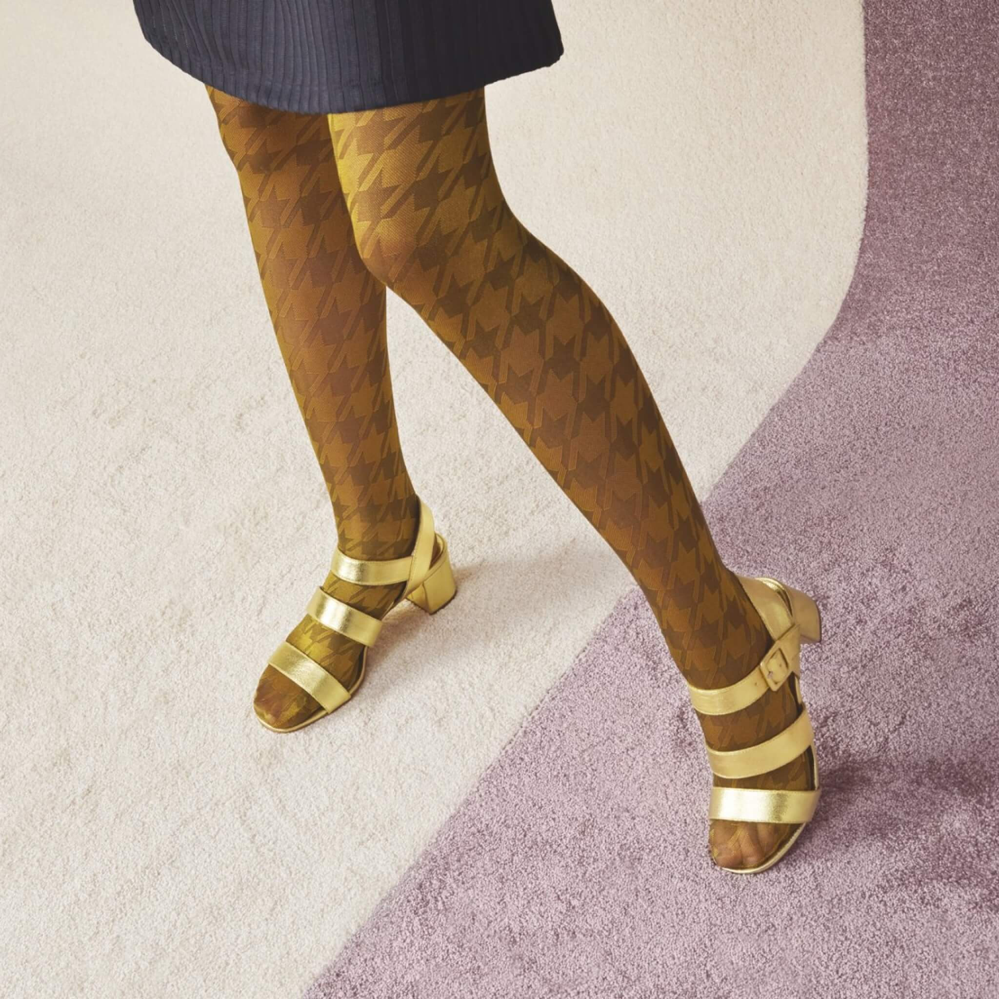 Dresuri galben-maro Happy Socks Sophia de damă // colecție Hysteria