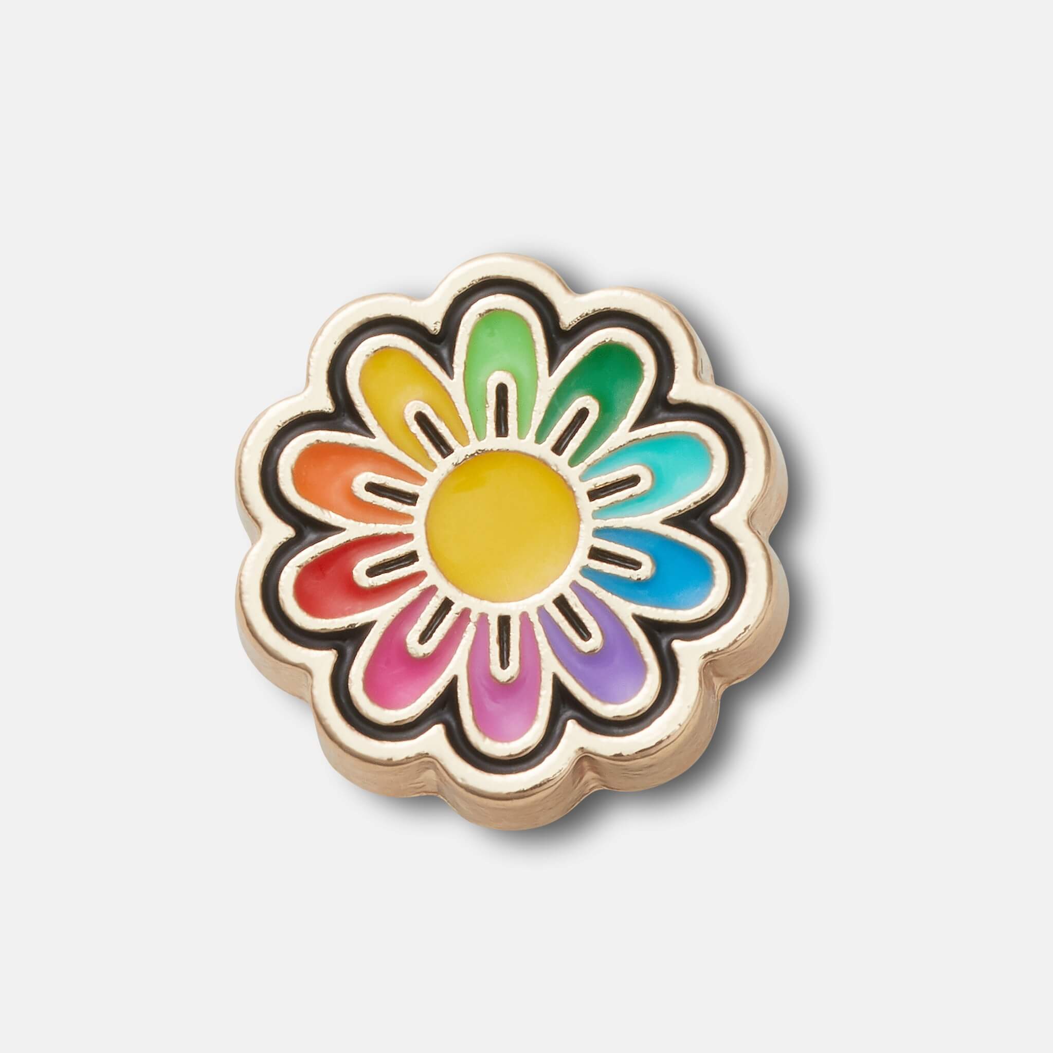 Accesoriu Jibbitz – Festival Gold Rainbow Daisy