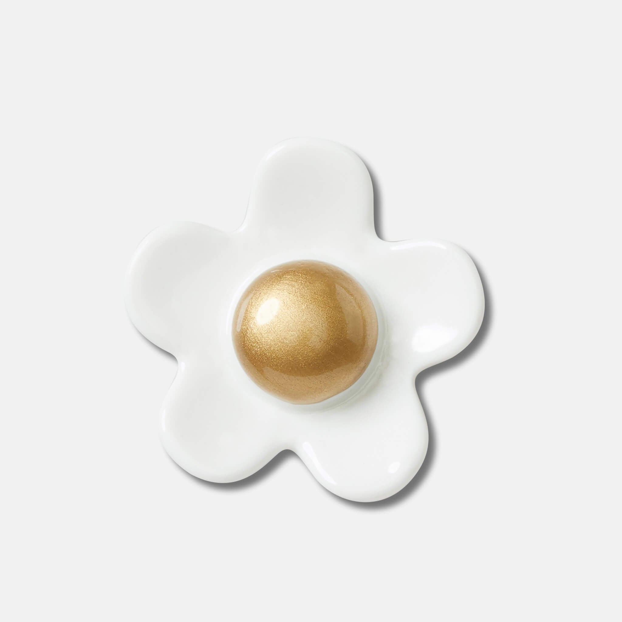 Accesoriu Jibbitz – White Daisy with Gold Center