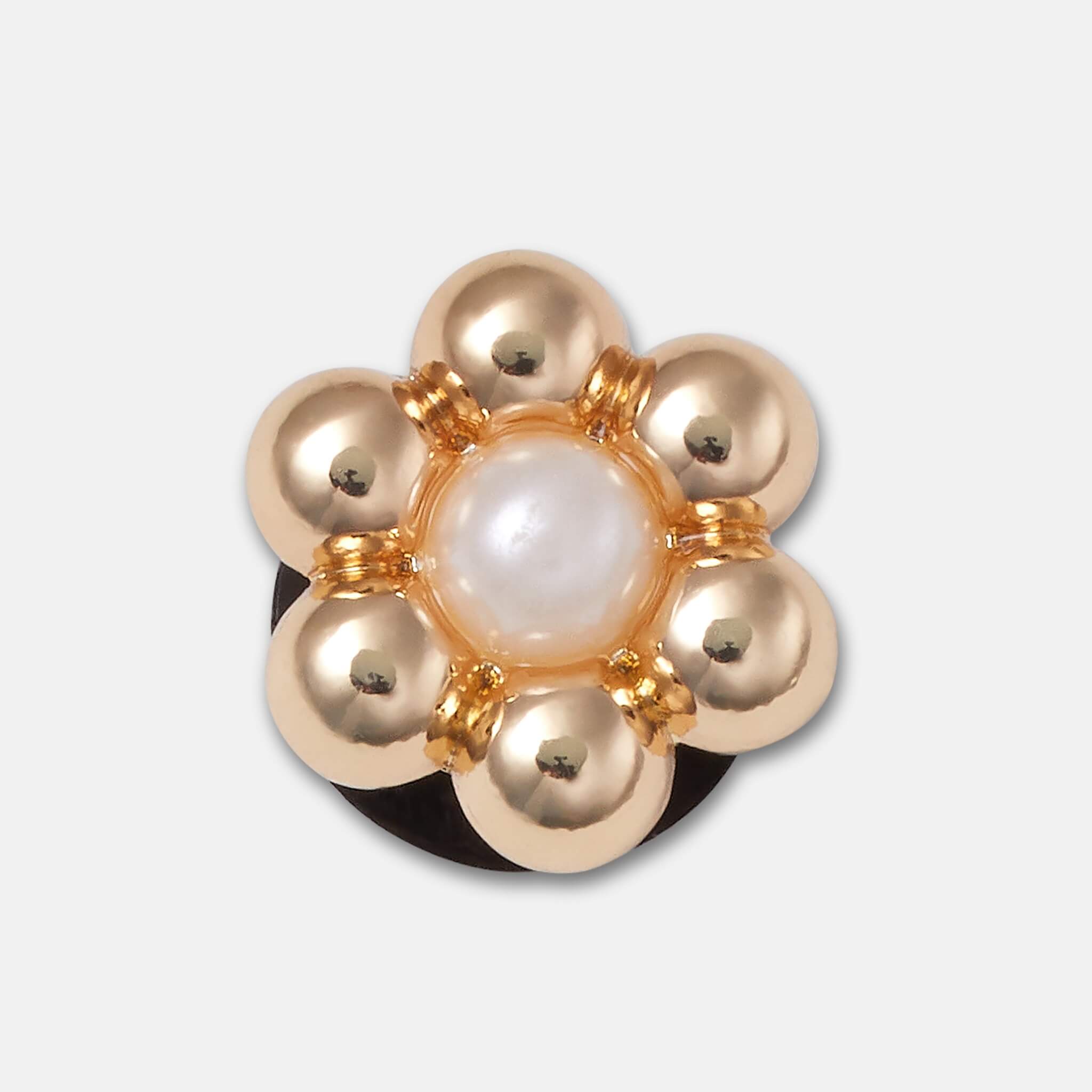 Accesoriu Jibbitz – Gold and Pearl Tiny Flower