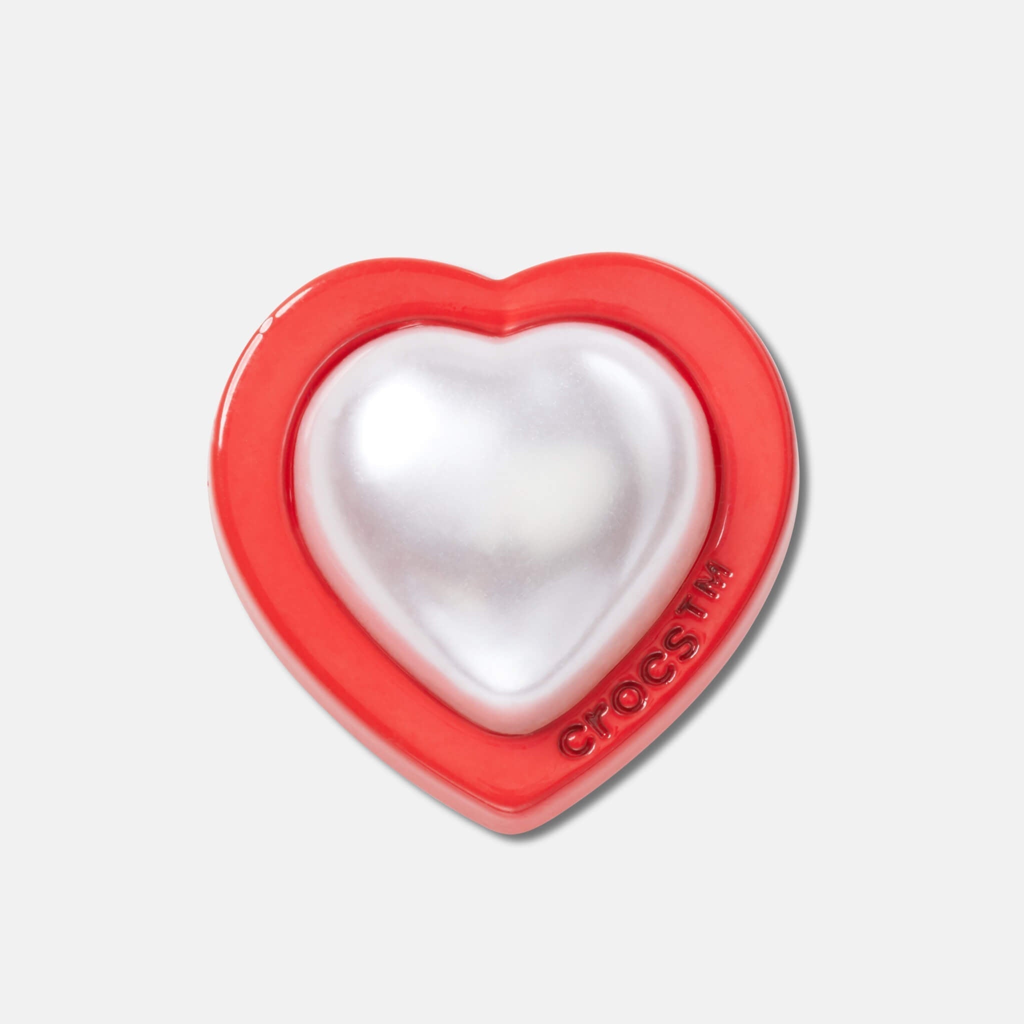 Accesoriu Jibbitz – Red and Pearl Heart