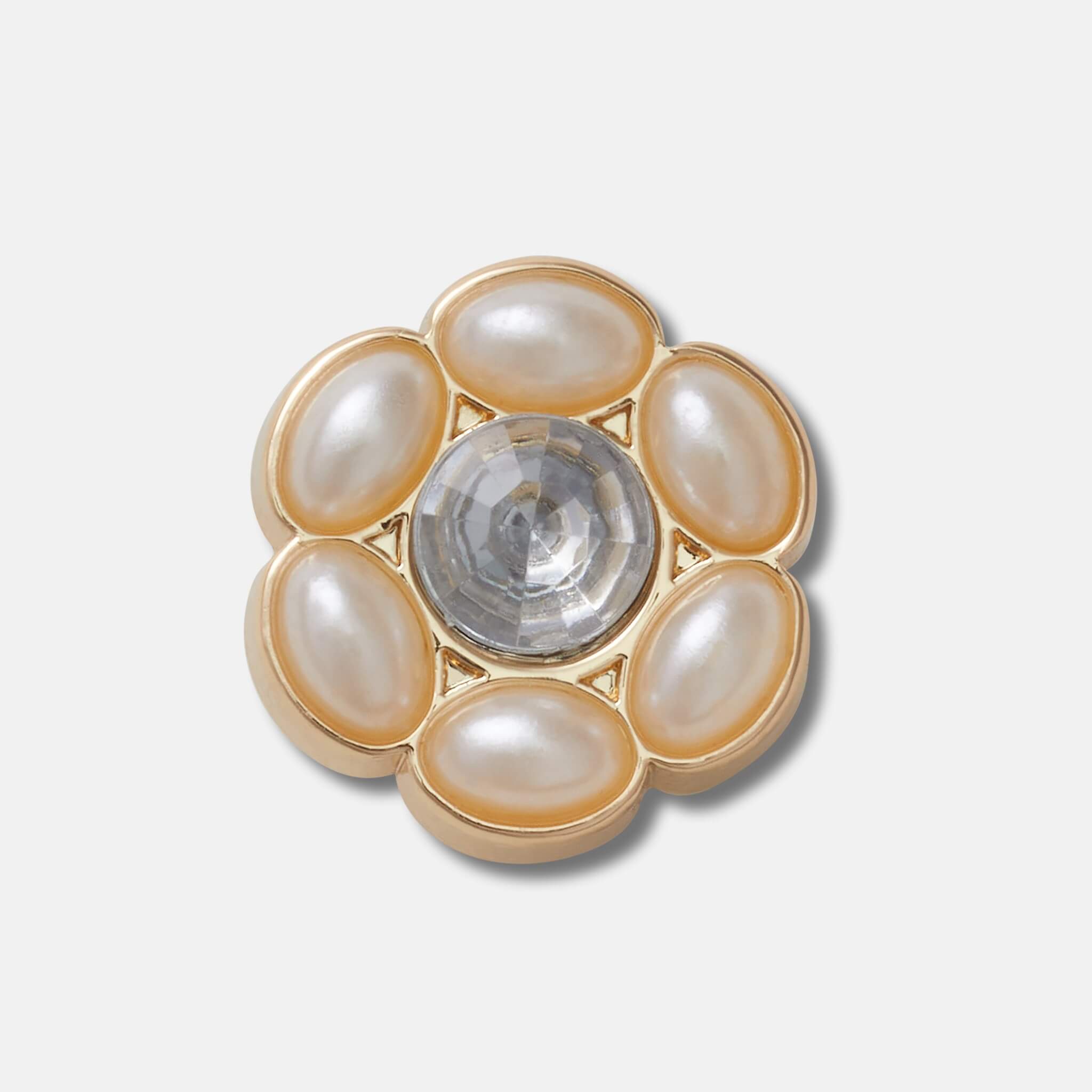 Accesoriu Jibbitz – Tiny Silver and Pearl Flower