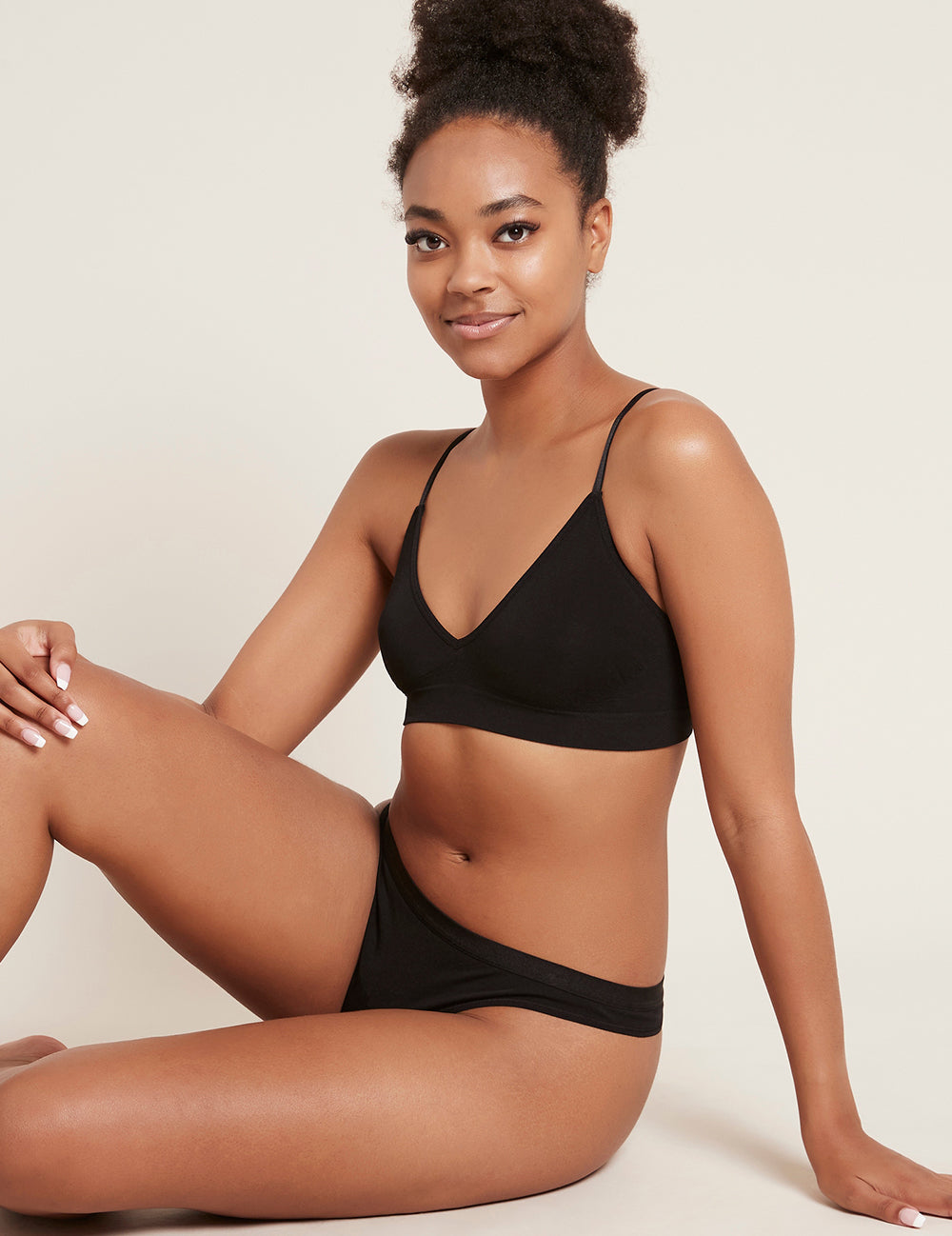 Sutien negru Boody Lyolyte Triangle Bralette