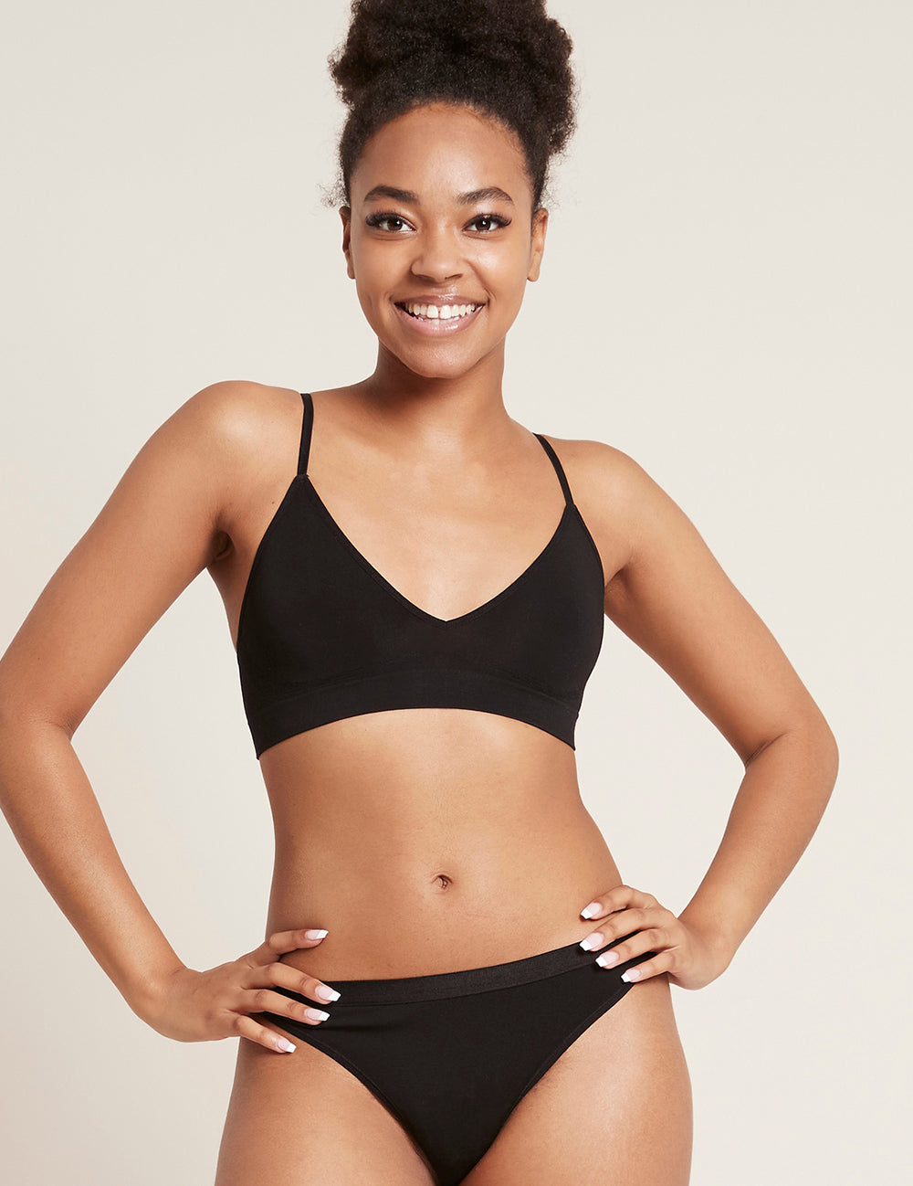 Sutien negru Boody Lyolyte Triangle Bralette